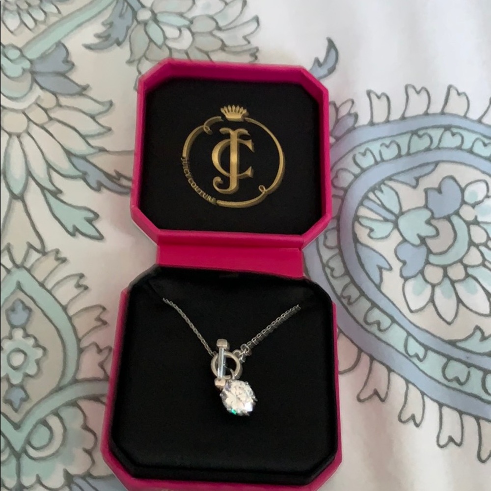 Juicy Couture crystal solitaire necklace